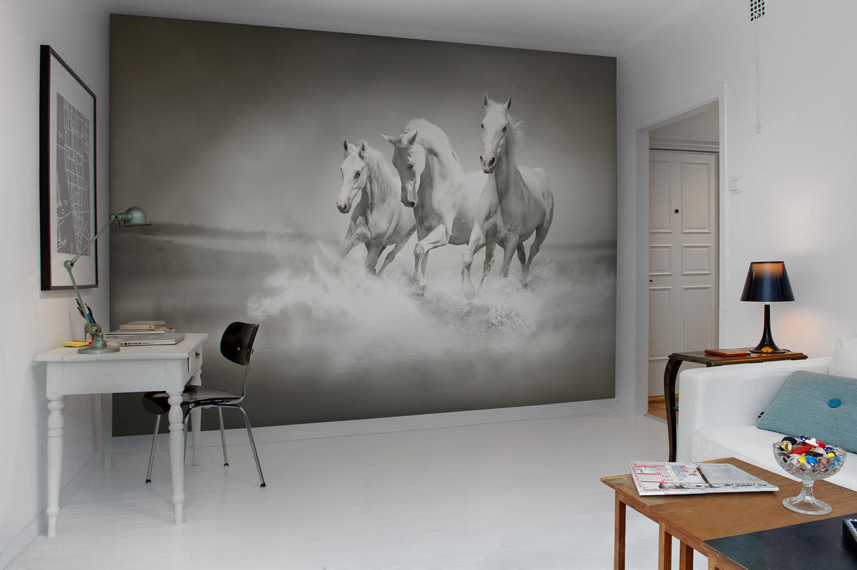 Horses Mural Wallpaper - room preview 03