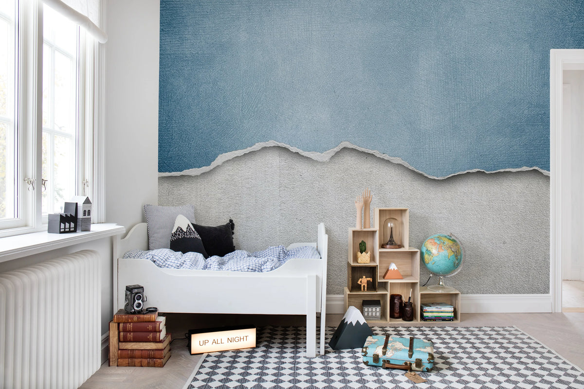 Worn Wall Mural Wallpaper - room preview 03