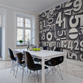 Sum of Numbers Mural Wallpaper - room preview 03