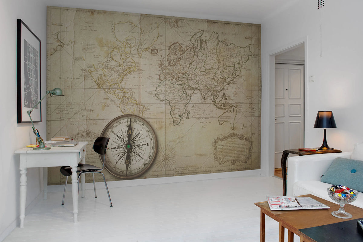 Du Globe Terres Mural Wallpaper - room preview 03