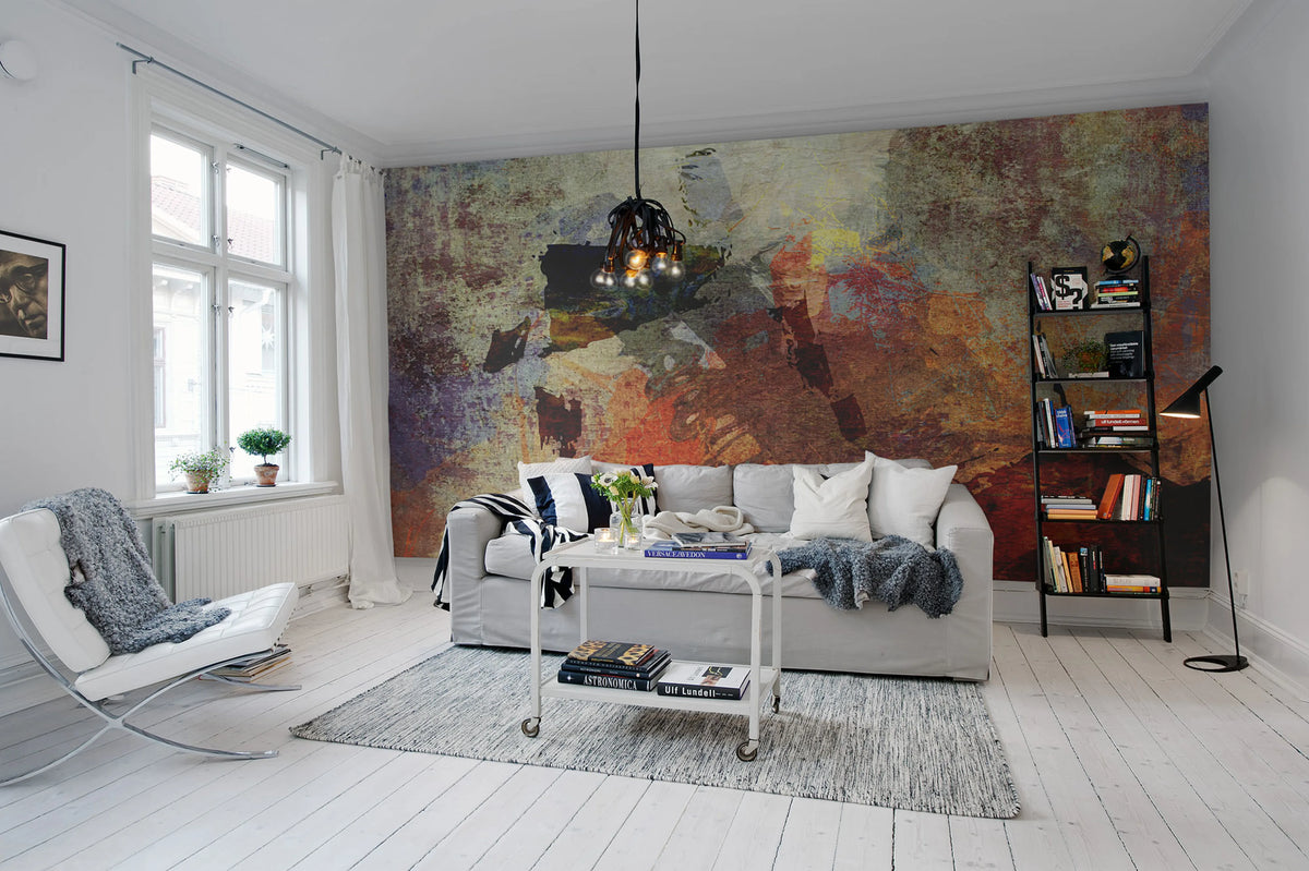 Dusky Pigment Mural Wallpaper - room preview 03