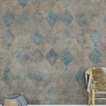 Patinated Diamonds Mural Wallpaper - room preview 03