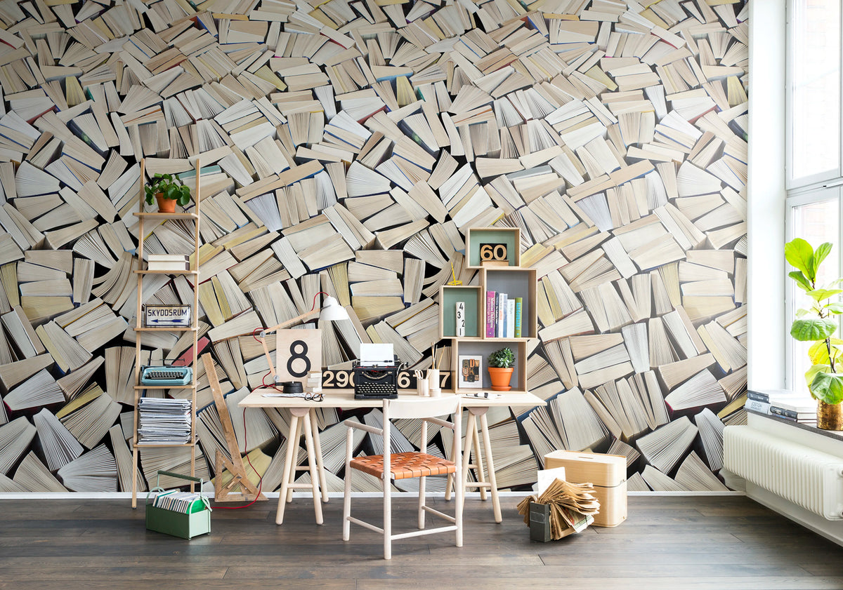 Books Mural Wallpaper - room preview 03