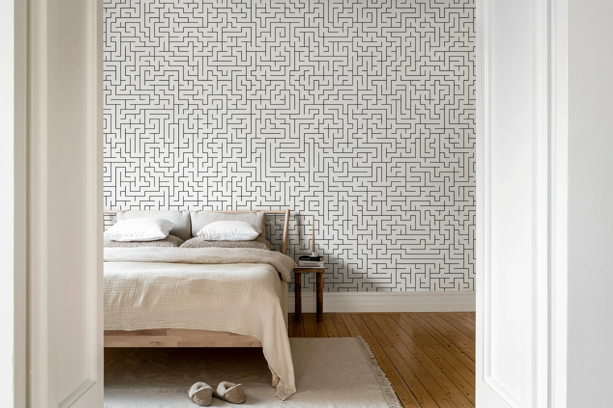 Maze Mural Wallpaper - room preview 03