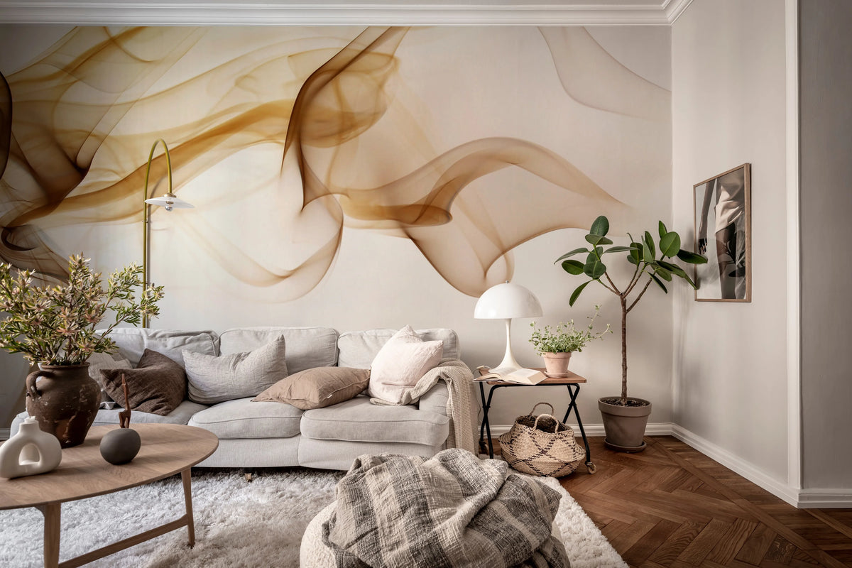Smoke Mural Wallpaper - room preview 03