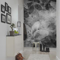 Garden of Dreams, Black & White Mural Wallpaper - room preview 03