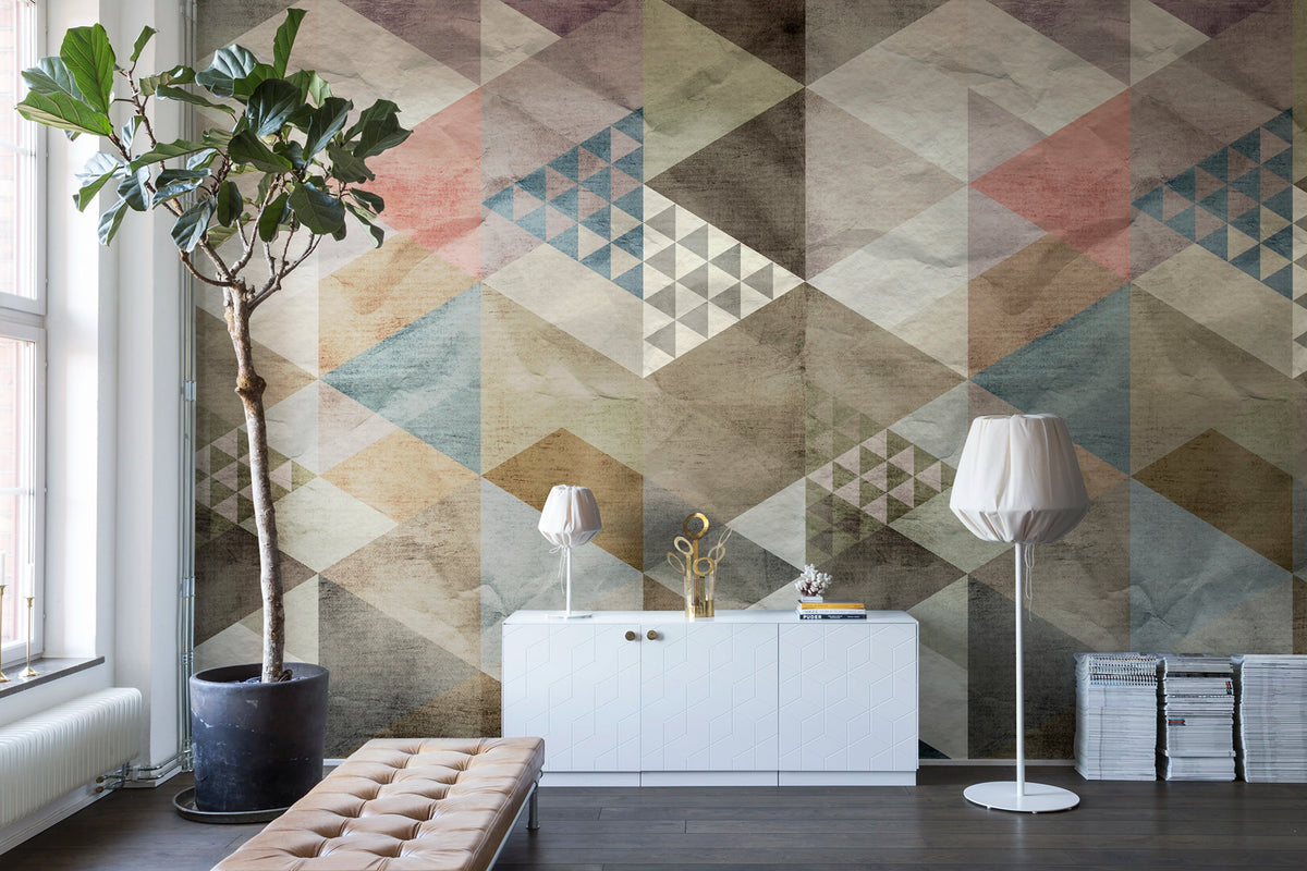 Quadrangle Mural Wallpaper - room preview 03