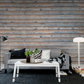Horizontal Boards Mural Wallpaper - room preview 03