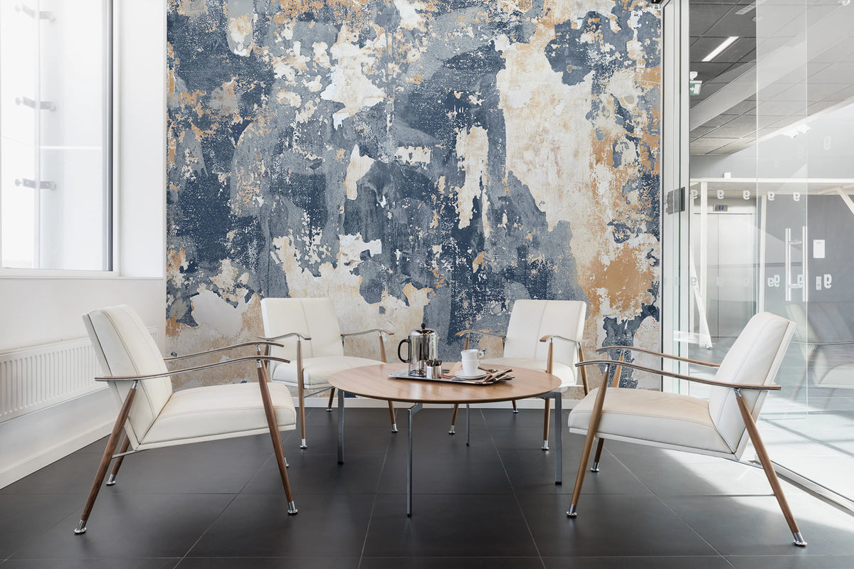 Battered Wall Mural Wallpaper - room preview 03