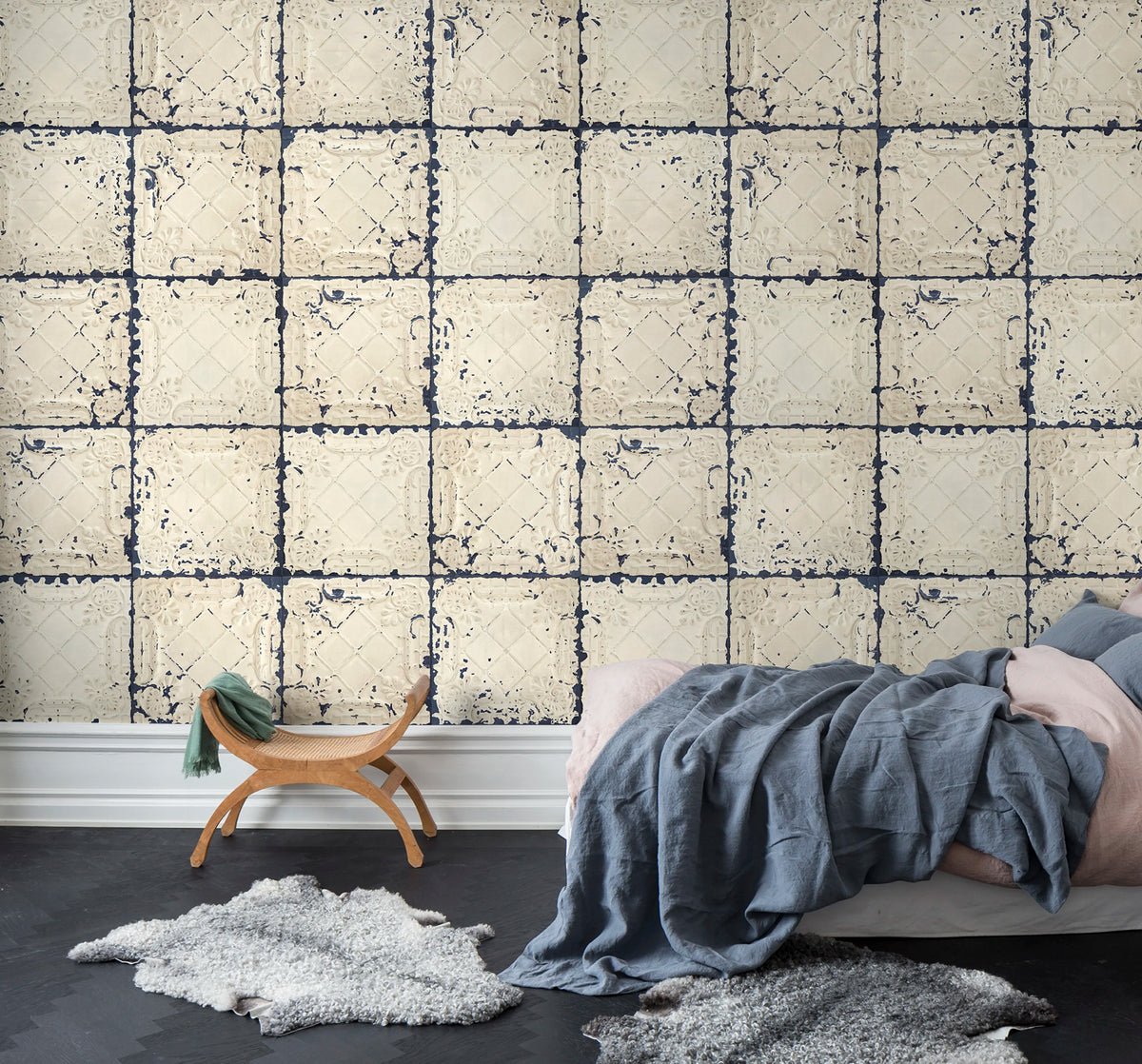 Tin Plates, Nebraska Mural Wallpaper - room preview 03
