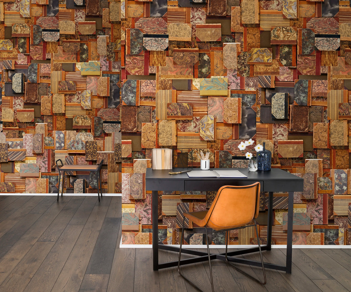 Vintage Books, Cover Mural Wallpaper - room preview 03