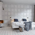 Panel, White Mural Wallpaper - room preview 03