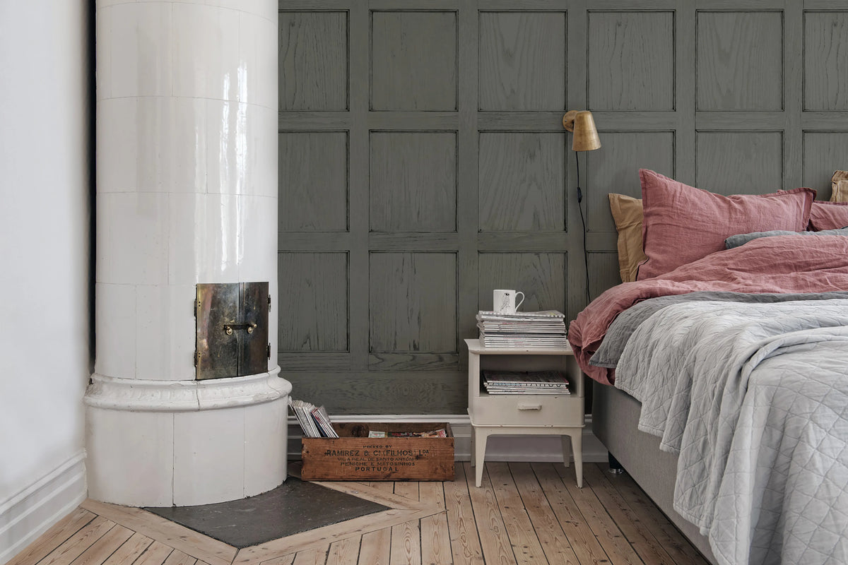 Panel, Cambridge Green Mural Wallpaper - room preview 03