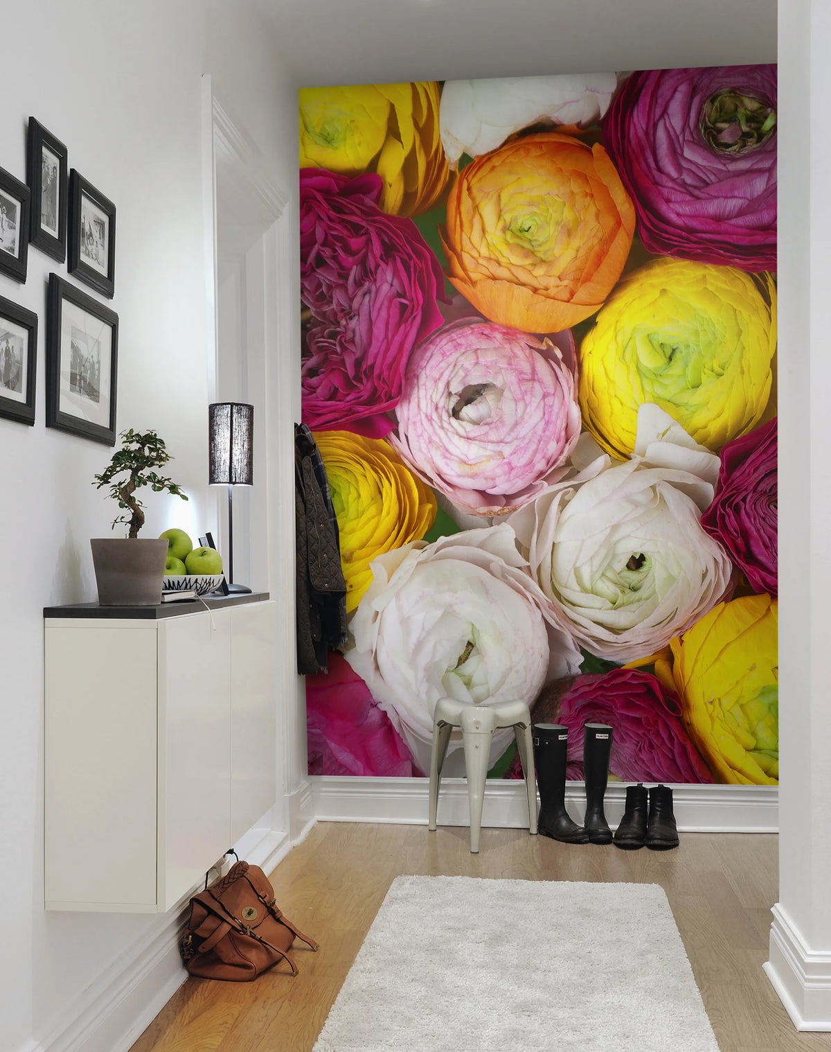 Ranunculus Mural Wallpaper - room preview 03