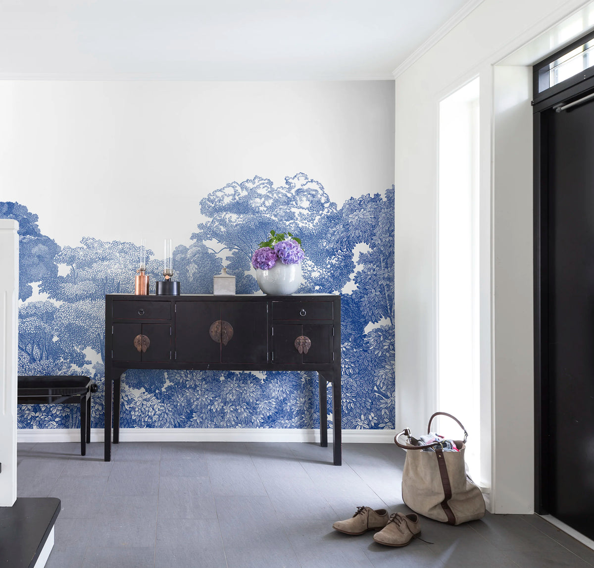 Bellewood, Porcelain Toile Mural Wallpaper - room preview 03