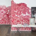 Bellewood, Crimson Toile Mural Wallpaper - room preview 03