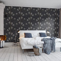 La Vie En Tulipe, Black Mural Wallpaper - room preview 03