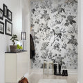 Rosegarden, Black Mural Wallpaper - room preview 03