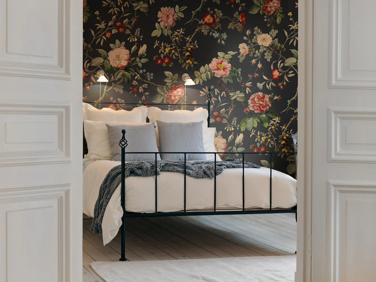Thorn Rose Mural Wallpaper - room preview 03