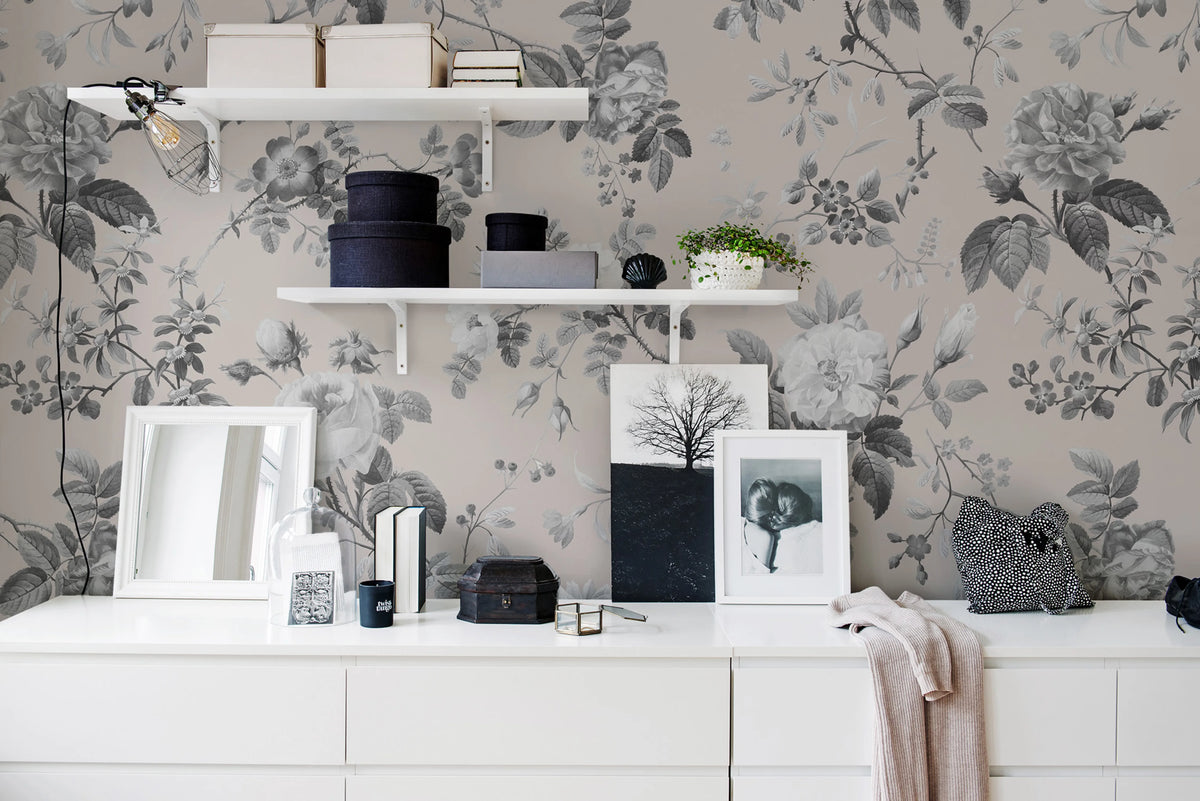 Thorn Rose, Early Rise Mural Wallpaper - room preview 03