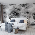 Summer Wind, Black and White Mural Wallpaper - room preview 03