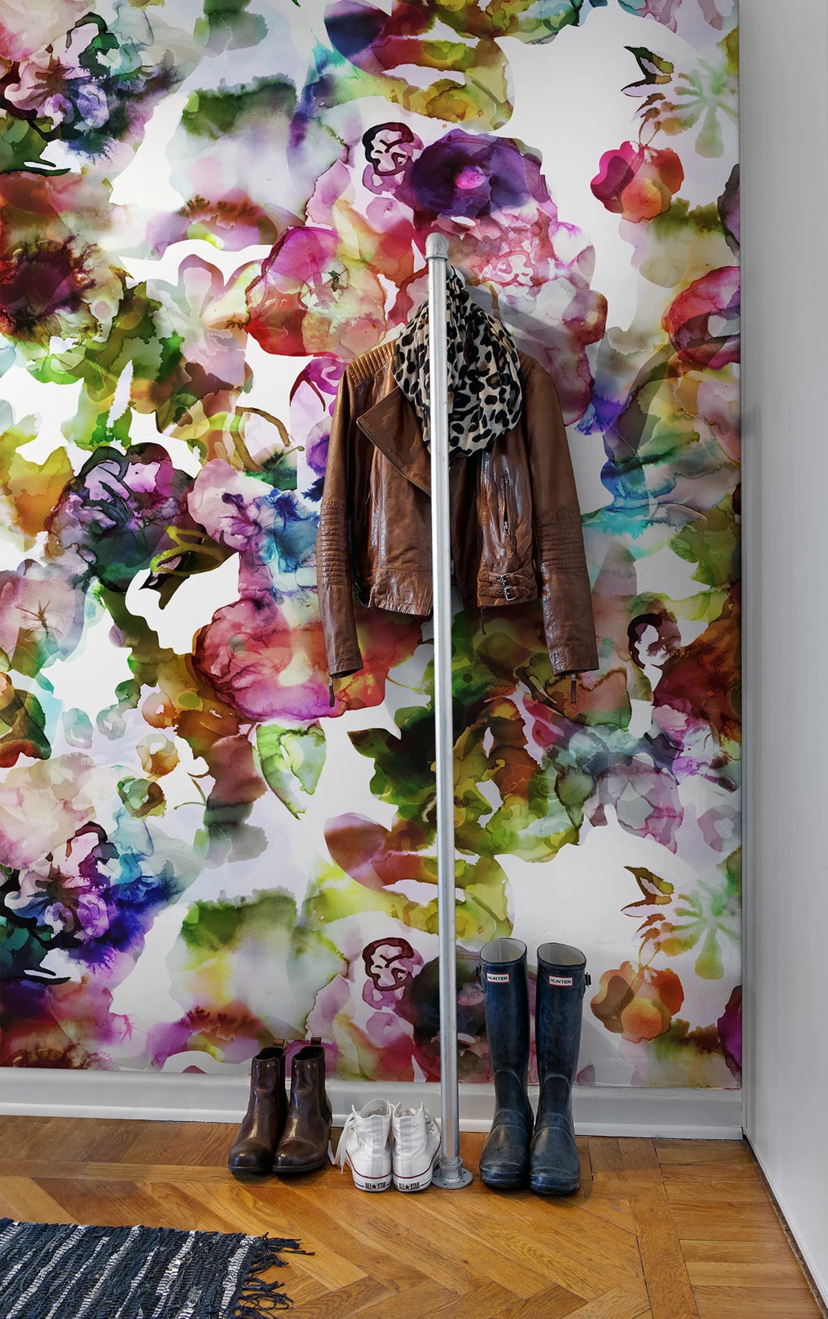 Lily Pond, Rainbow Mural Wallpaper - room preview 03