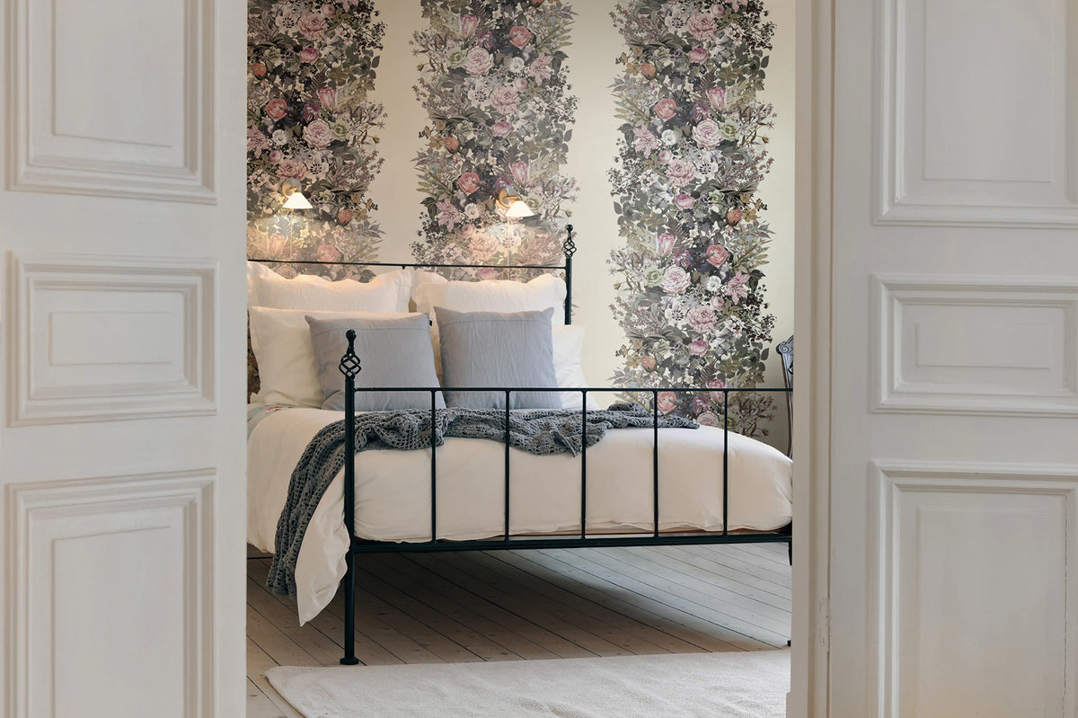 Flowerbed, Vintage Mural Wallpaper - room preview 03