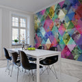 Harlequin Roses Mural Wallpaper - room preview 03