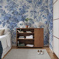 Porcelain, Blue Mural Wallpaper - room preview 03