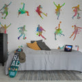 Footboll, Color Mural Wallpaper - room preview 03