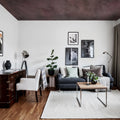 Color Clouds, Maroon Mural Wallpaper - room preview 03