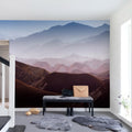 Gradient Mountains Mural Wallpaper - room preview 03