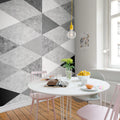 Geometric Marble Mural Wallpaper - room preview 03