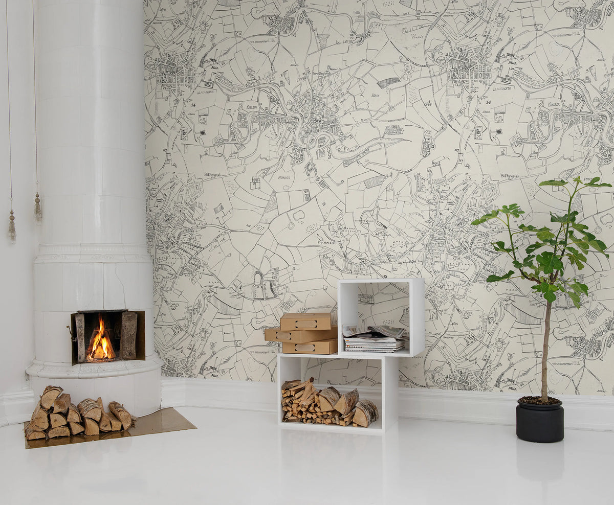 City Field Mural Wallpaper - room preview 03