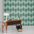 Pom Pom, Mint Mural Wallpaper - room preview 03