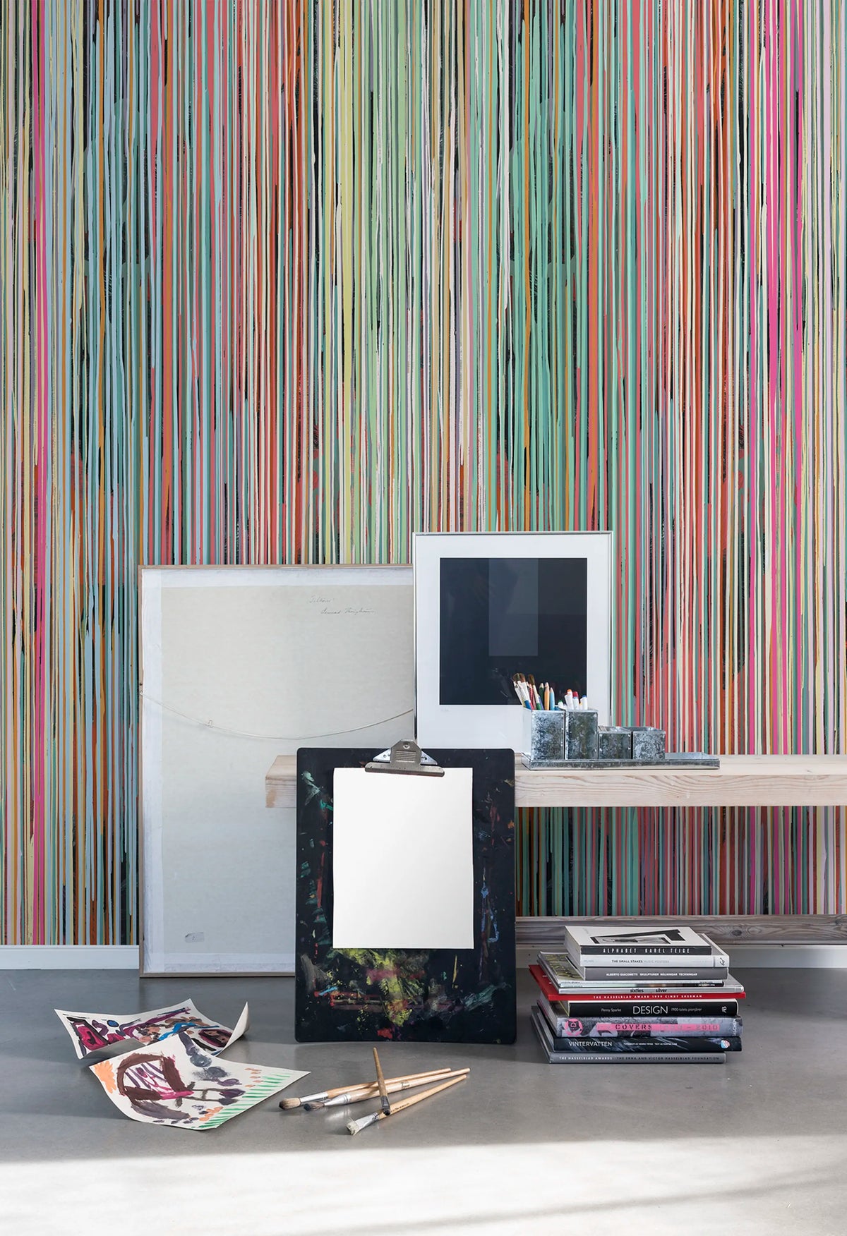 Colour Stream Mural Wallpaper - room preview 03