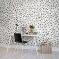 Twinkle Twinkle, Black Mural Wallpaper - room preview 03