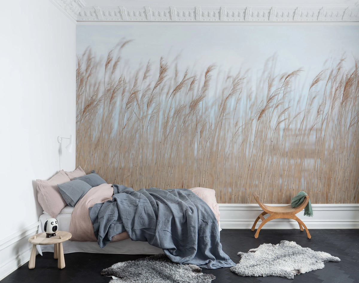 Swaying Reed Mural Wallpaper - room preview 03