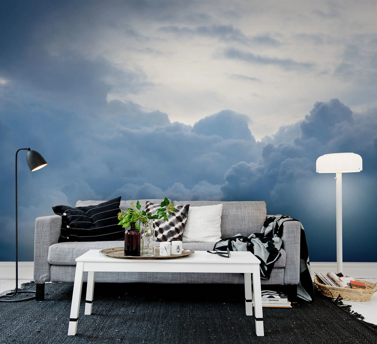 Above The Clouds Mural Wallpaper - room preview 03