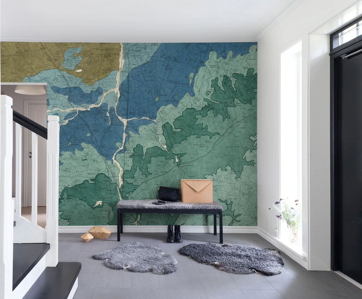 Oxford, Clay Mural Wallpaper - room preview 03