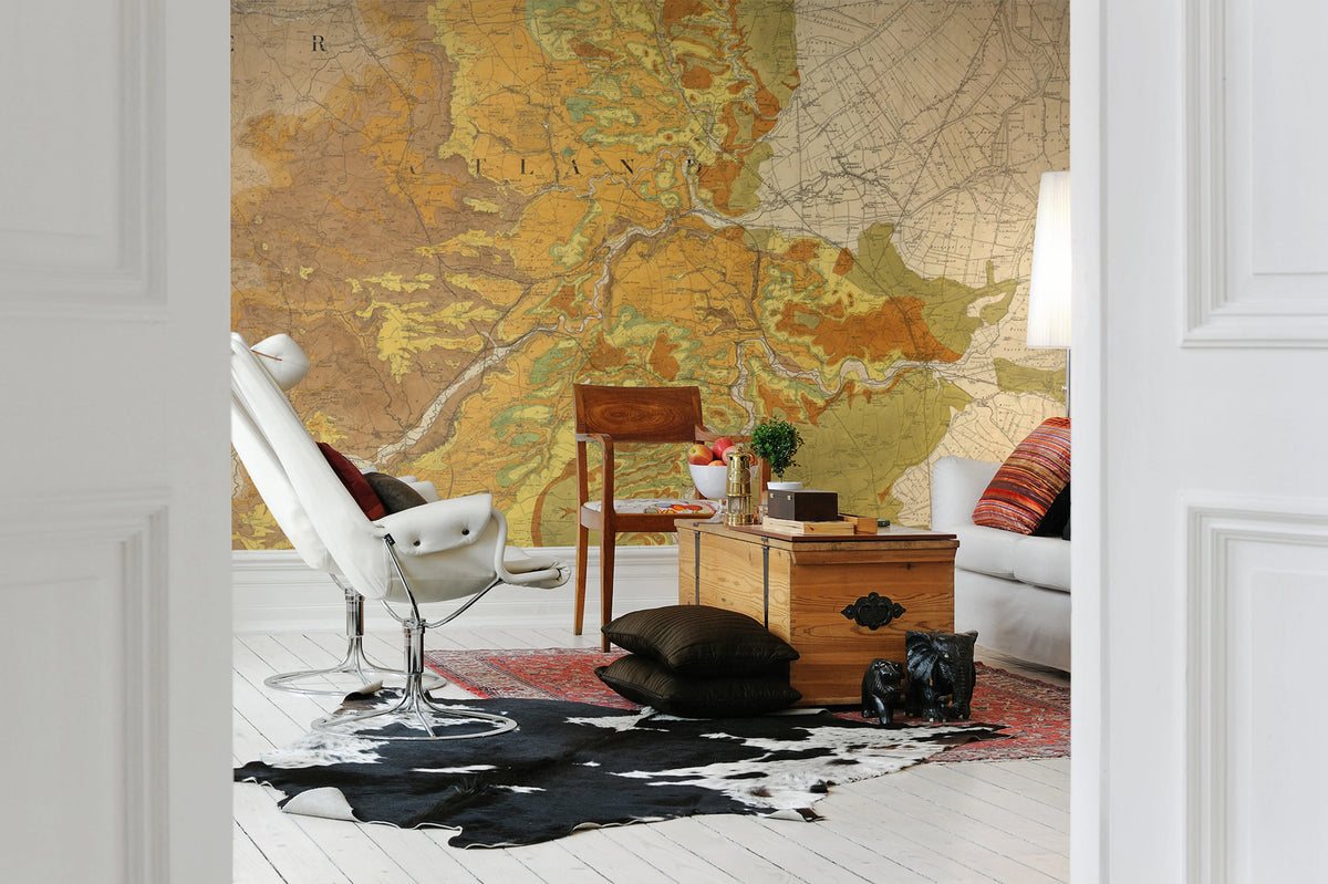 Trails and Tracks Mural Wallpaper - room preview 03