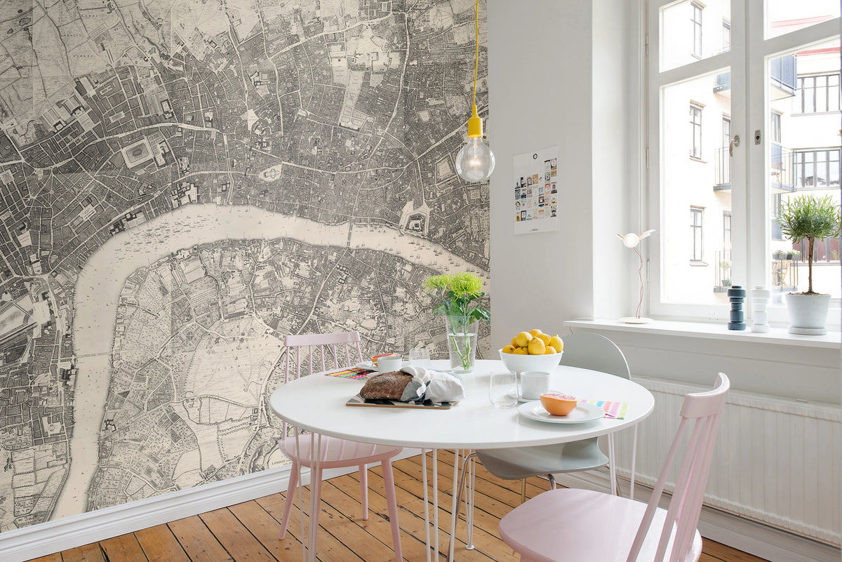 Urban And Rural Mural Wallpaper - room preview 03
