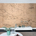 Navigation Lines Mural Wallpaper - room preview 03