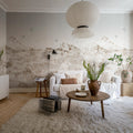 Paper Mountains, Sepia Mural Wallpaper - room preview 03
