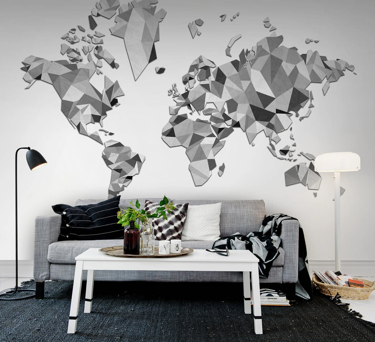 Triangle Land, Graphic Mural Wallpaper - room preview 03