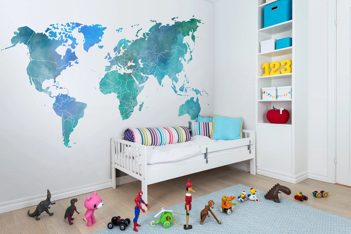 Your Own World, Color Clouds Mural Wallpaper - room preview 03