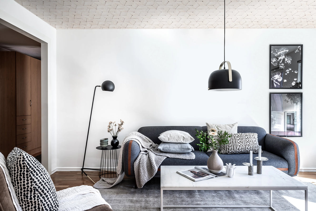 Birch Bark Braids, White Mural Wallpaper - room preview 03