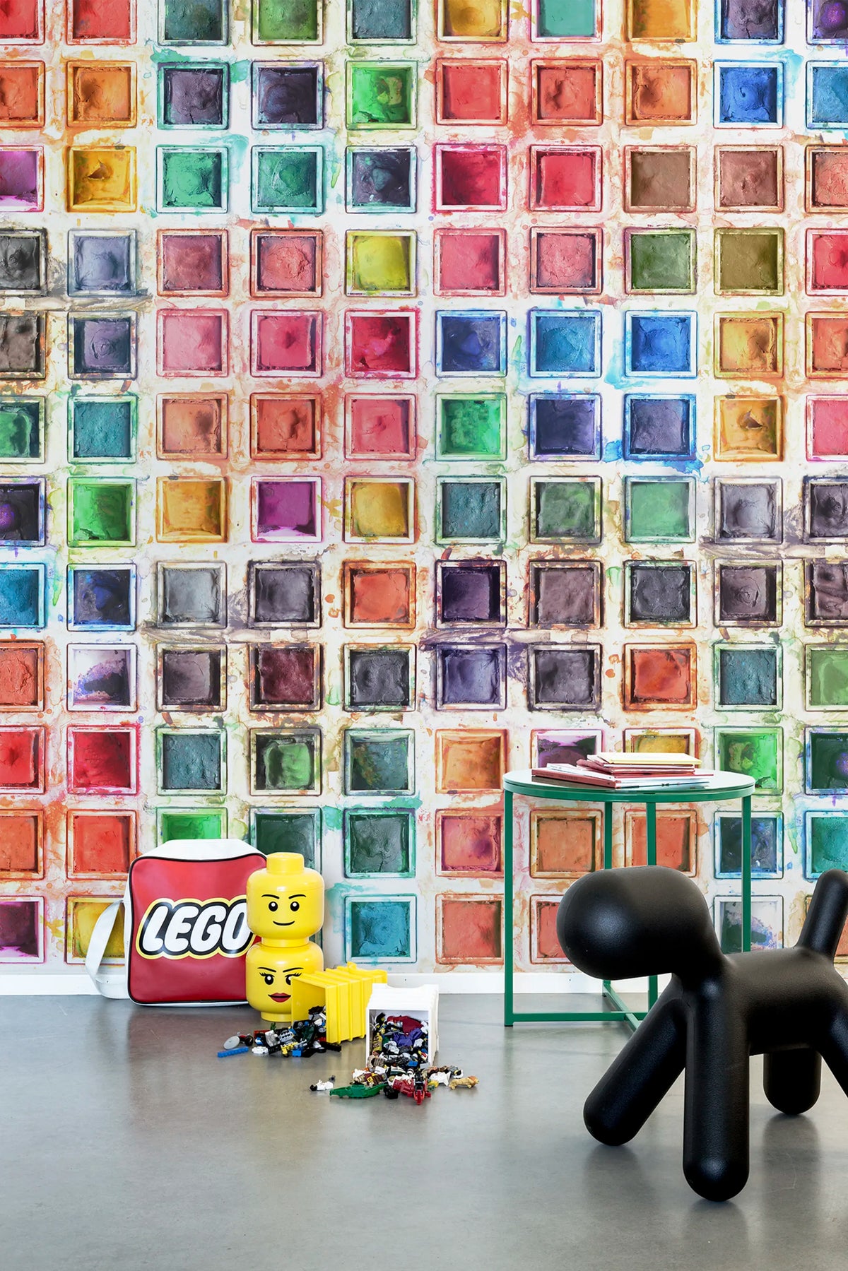 Rainbow Palette Mural Wallpaper - room preview 03