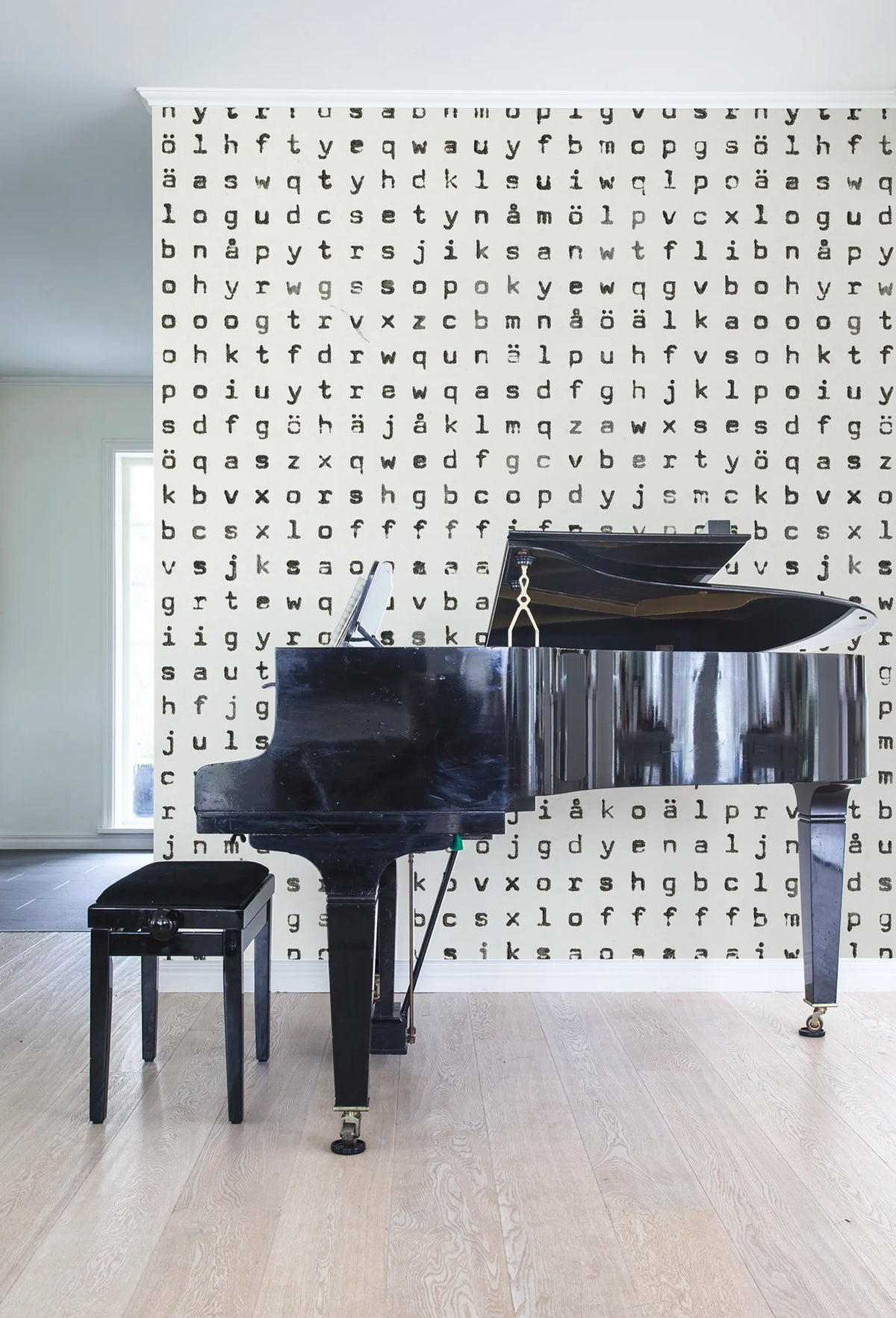 Typomania Mural Wallpaper - room preview 03