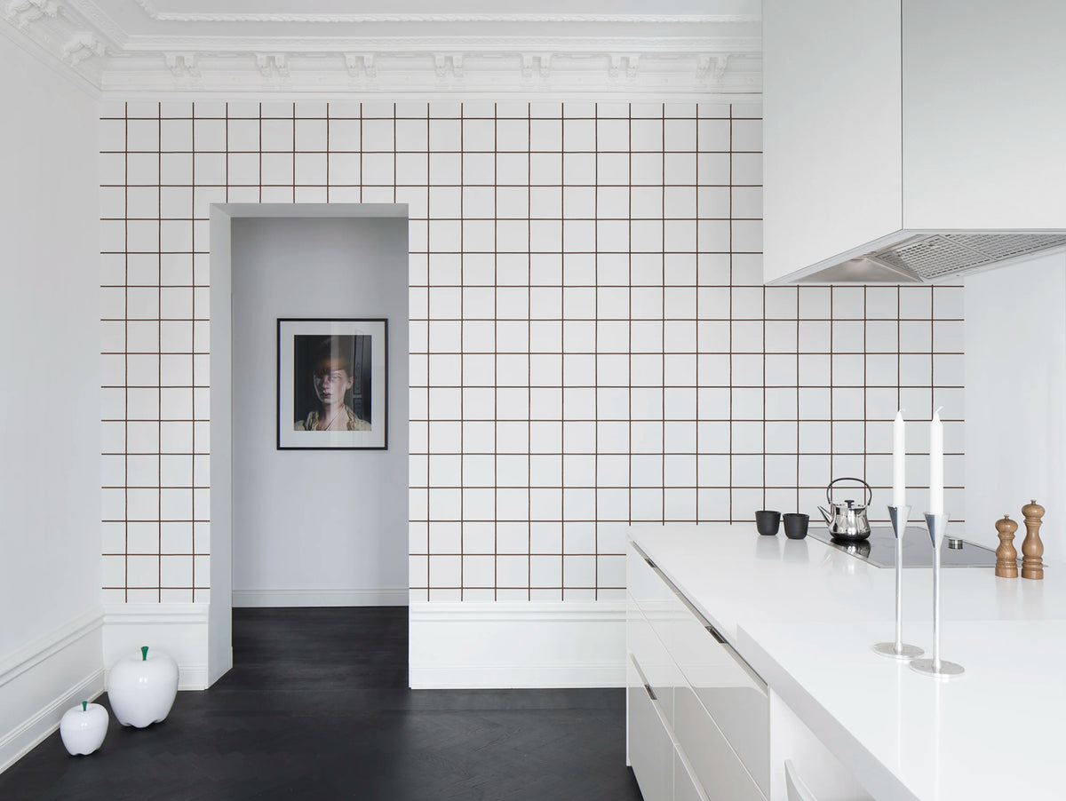 Climbing Clorofyl, White Mural Wallpaper - room preview 03